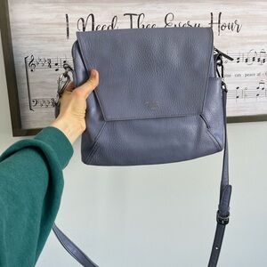 Matt & Nat Slate Blue Leather Crossbody Shoulder Bag
